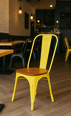 Marcel Chair with Wooden Seat