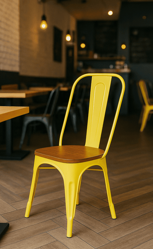 Marcel Chair with Wooden Seat