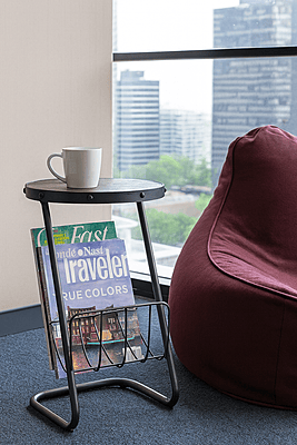 Judds Industrial End Table Magazine Rack