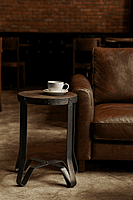 Isley Industrial Round End Table