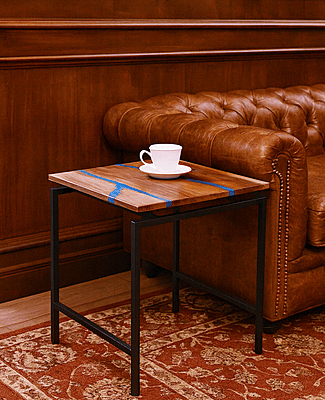 Marine Epoxy End Table