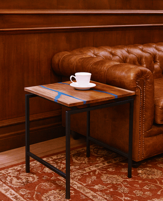 Marine Epoxy End Table