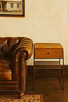 Tracey One Drawer End Table with Magazine Rack