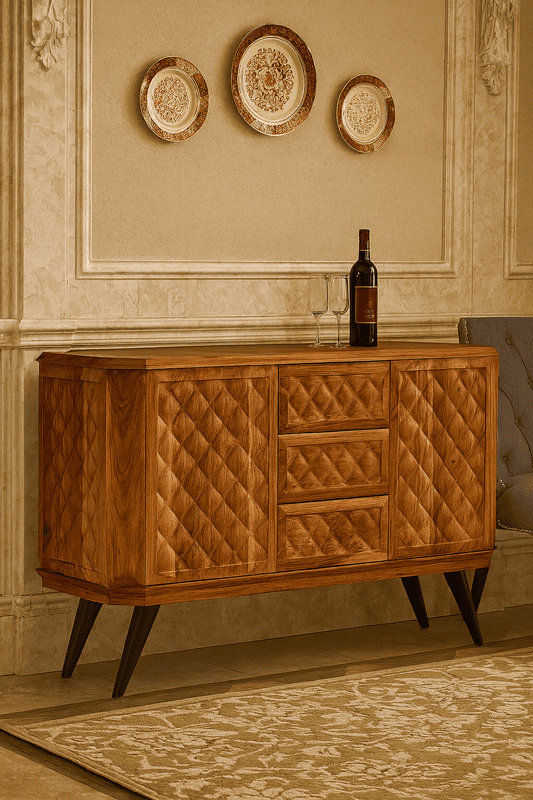 Chesterfield Solidwood Sideboard Cabinet