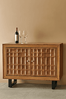 Castle Rock Leather Cabinet