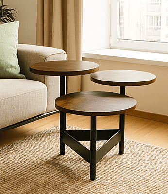 Agra Querky Three Top Side Coffee Table