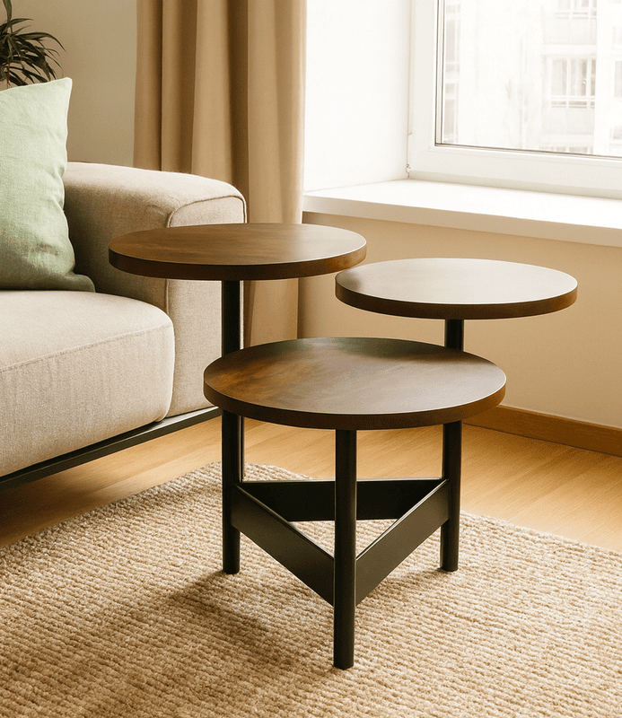 Agra Querky Three Top Side Coffee Table