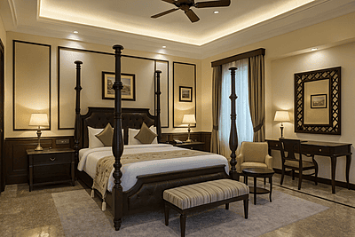 Rajwada Imperial Hotel King Size Bed