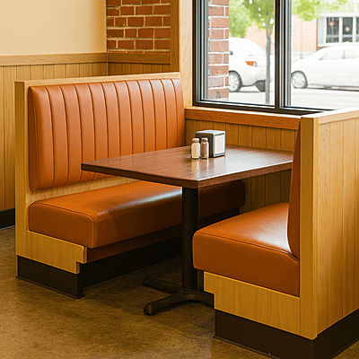 Vega Two Seater Sofa Restaurant Booth