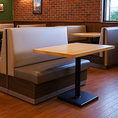 Herrin Two Seater Restaurant Booth
