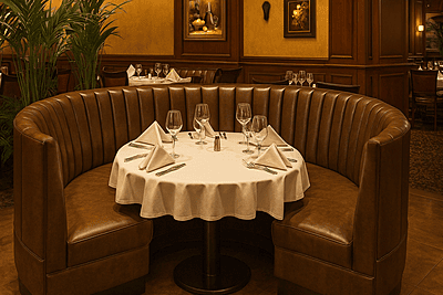 Bowen Round Restaurant Seating Booth