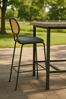 Camilla Cane Back Bar Chair