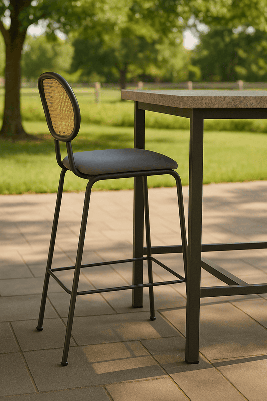 Camilla Cane Back Bar Chair