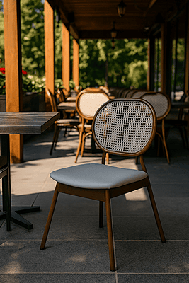Harbor Cane Back Restaurant Dining Chair