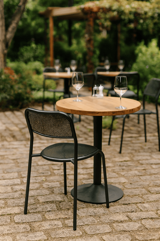 Club Perforated Cafe Dining Chair