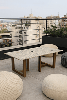 Fedrica Terrazzo Top Coffee Table