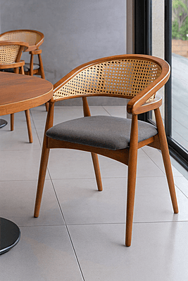 Leah Cane Back Dining Chair