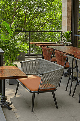 Braced Two Seater Outdoor Bench