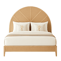 Laura Rustic Finish Hotel King Size Bed