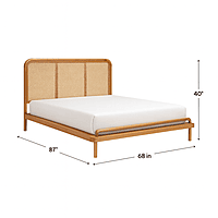 Molly Sleek Natural Cane Hotel Bed