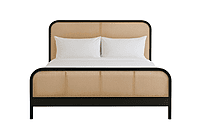 Alaya Hotel King Size Bed in Natural Cane