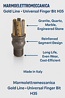 Marmo Electtromeccanica Gold Line Finger Bit - Universal H35