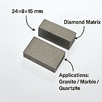 Diamond Segments for Large Saw Blades - 24*8*15