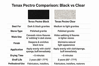 Tenax Pectro Black 1 - 1 Quart Tenax Pectro Black 1 - 1 Quart