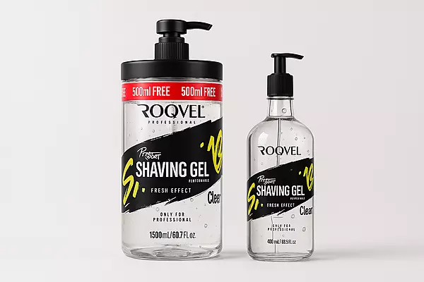 Roqvel Shaving Gel Clear for smooth shaving and better razor glide