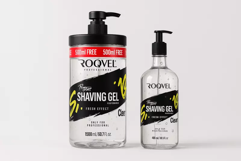 Roqvel Shaving Gel Clear for smooth shaving and better razor glide