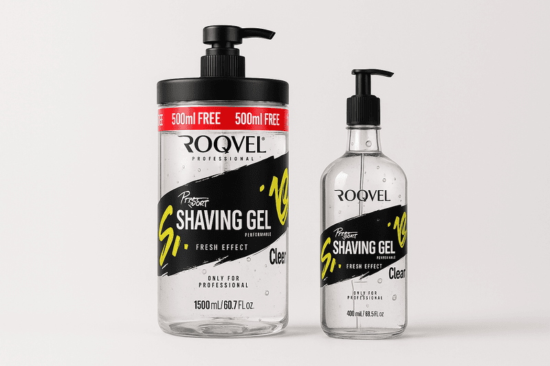 Roqvel Shaving Gel Clear for smooth shaving and better razor glide