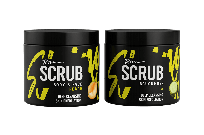 Roqvel Body & Face Scrub with peach and cucumber for gentle exfoliation Roqvel Body & Face Scrub with peach and cucumber for gentle exfoliation