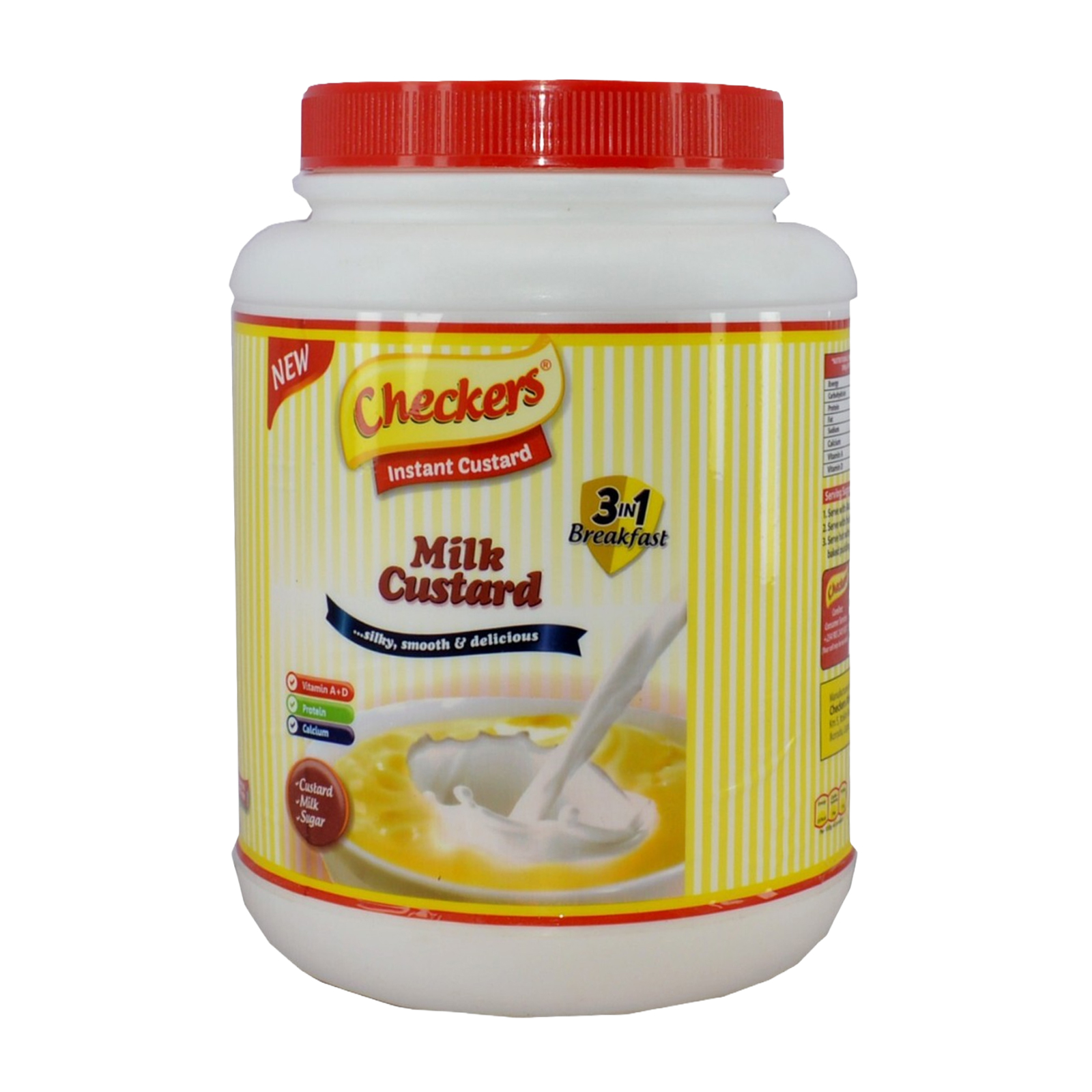 26200 Checkers Custard Powder Milk Flavour 3-In-1 1Kg X 3