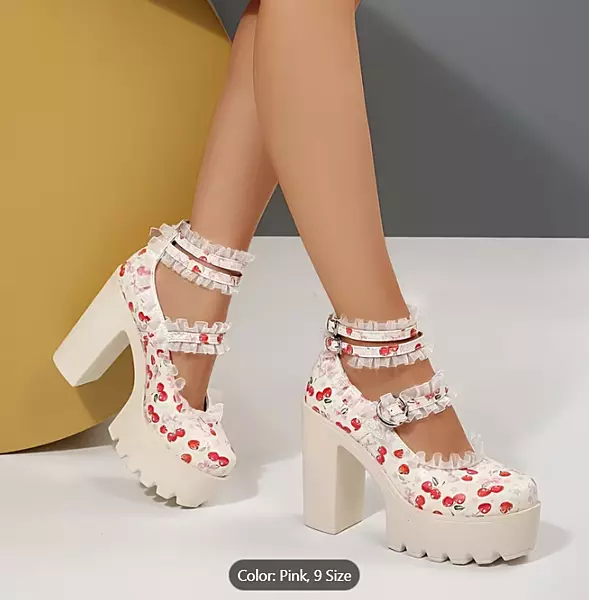 Cherry Lace Heel new