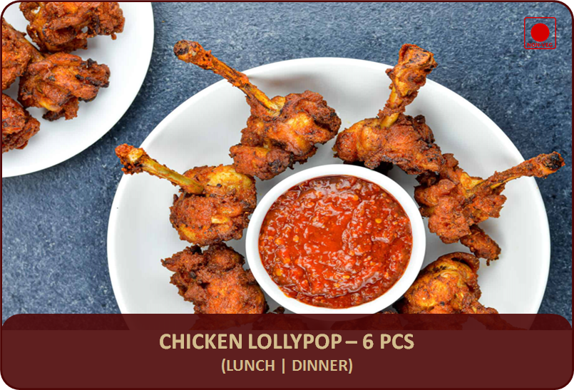 Chicken Lollypop - 6 Pcs
