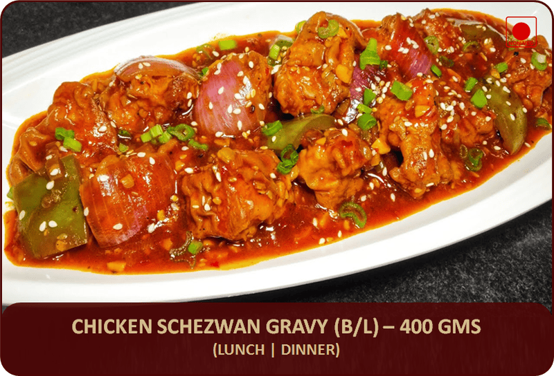 Chicken Schezwan Gravy (B/L) - 400 Gms