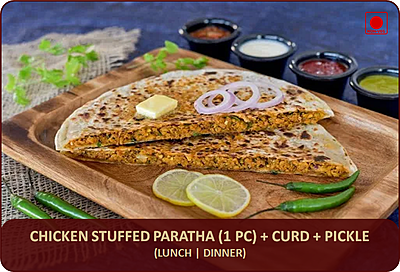 Chicken Stuffed Paratha – 1 Pc