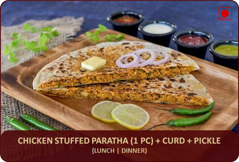 Chicken Stuffed Paratha – 1 Pc