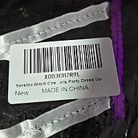 Girls Purple Witch Halloween Costume Child Sz M