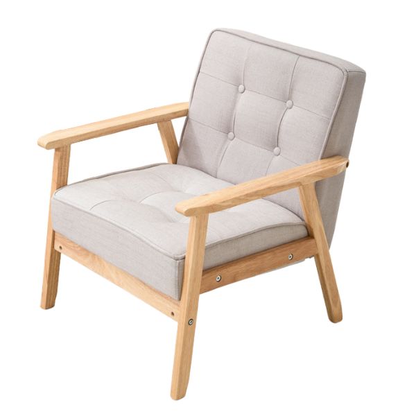 Modern Fabric Arm Chair Grey