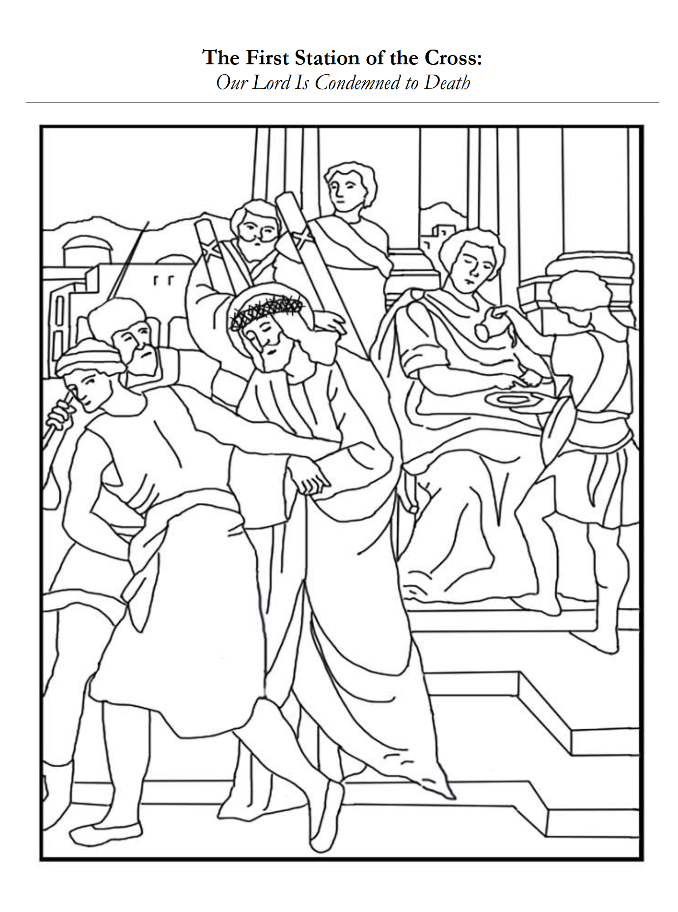 Children's Stations of the Cross: An Instructional Coloring Book