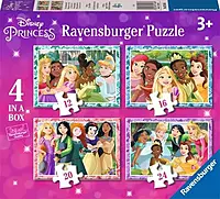 Disney Princess 4 in a Box Jigsaw Puzzle