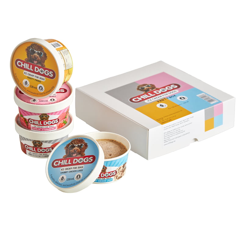 Chill Dogs Assorted Box 130ml X 4 Cups
