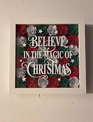 Christmas Magic Bloom Shadowbox