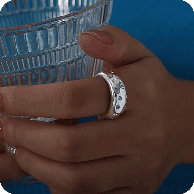 Chunky Blue Ring