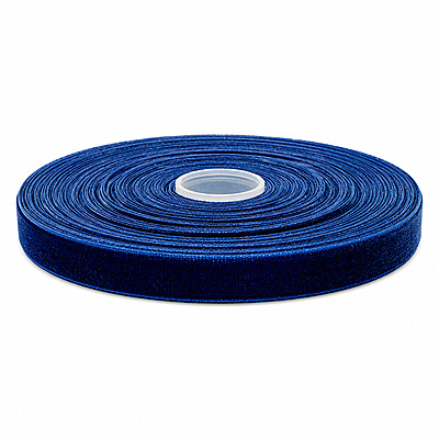 Cinta Terciopelo 13Mm Azul Osc Rollo X 10 Yardas