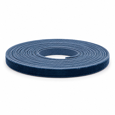 Cinta Terciopelo 6Mm Azul Oscuro Rollo X 25 Yardas