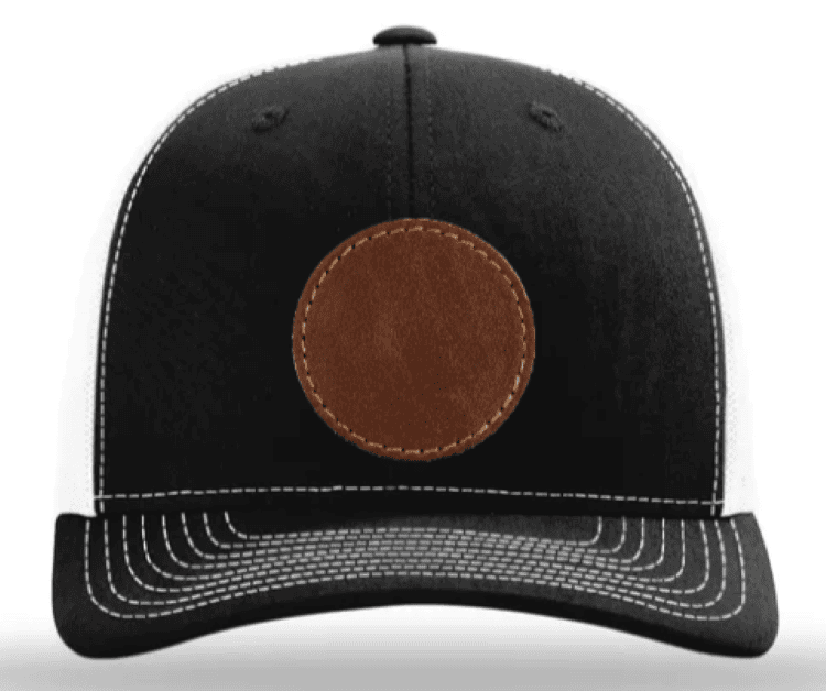 Custom Cap with Genuine Circle Leather Patch