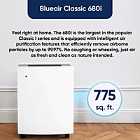 Blueair Classic 680i featuring Wi-Fi control and advanced particle filter. Blueair Classic 680i featuring Wi-Fi control and advanced particle filter.