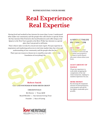 Buyer or Listing Presentation Buyer or Listing Presentation